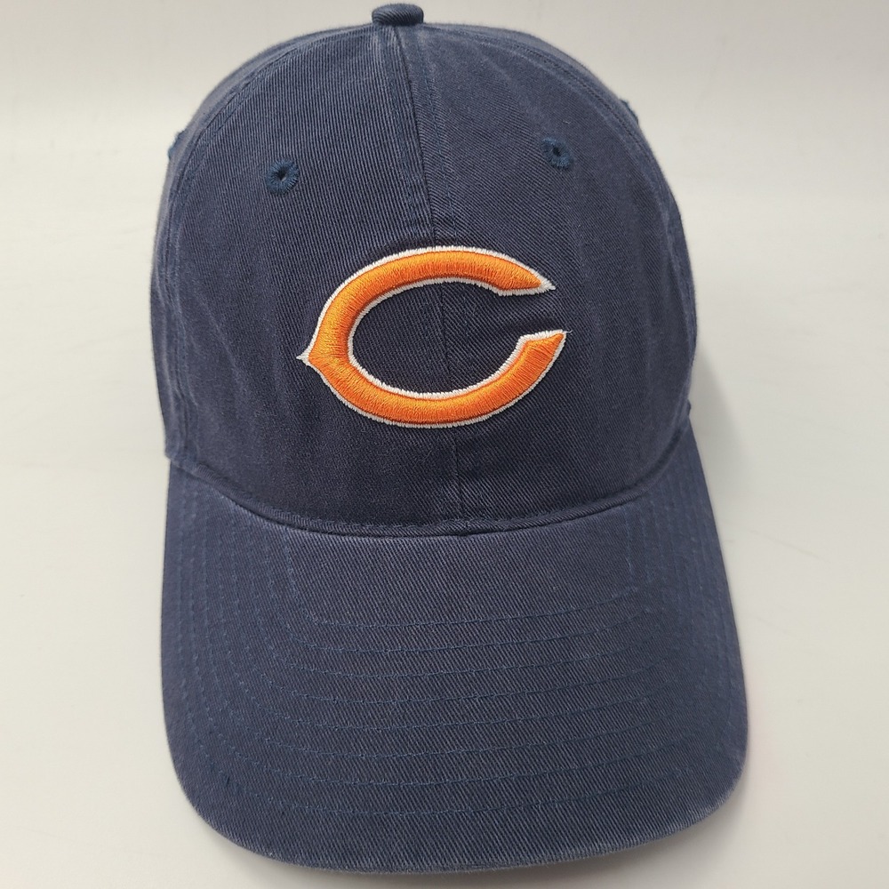 Chicago Bears Hat Fitted M Reebok Blue Orange NFL Football Casual Cotton Men